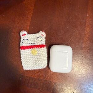 Cute Knitted Lucky Cat AirPods Case